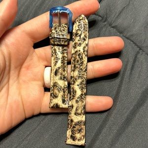 Michele Watch Strap leather